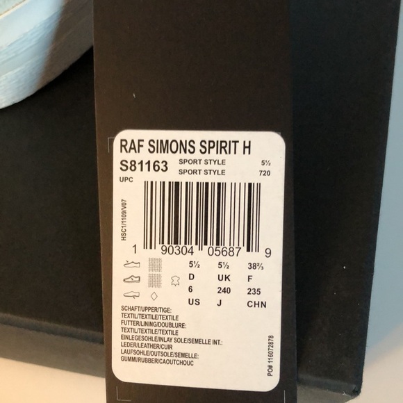 Adidas by Raf Simons Spirit canvas high top sneakers - Picture 8 of 16